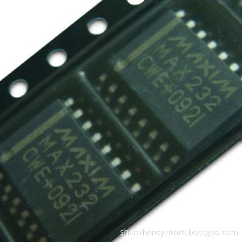 MAX232CWE, RS-232 Interface IC, 2DVR/2RCVR RS232 5V 16-SOIC